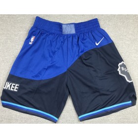 NBA Milwaukee Bucks Pantalones de Bolsillo para Hombre Nike City Edition M001 Swingman